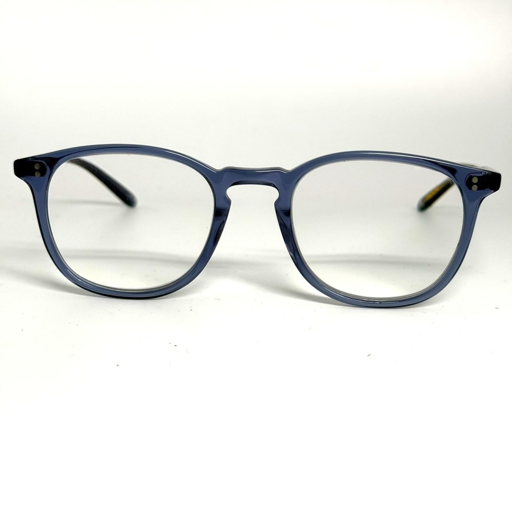 Garrett Leight Kinney BIO COB Blue Acetate Eyeglasses Frames 49-21 90291 VC/CA